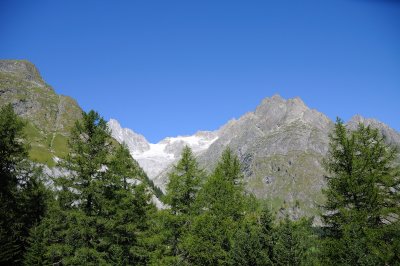 A family hike in Val Ferret, Valais