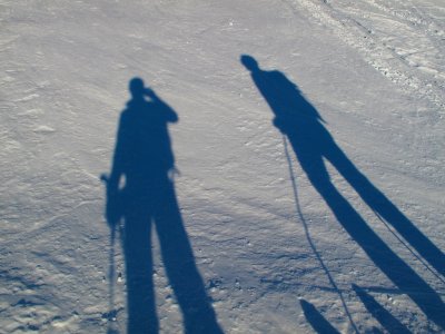December sun means long shadows in this part of the world