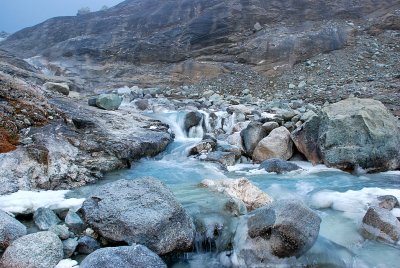 Icy waterfall