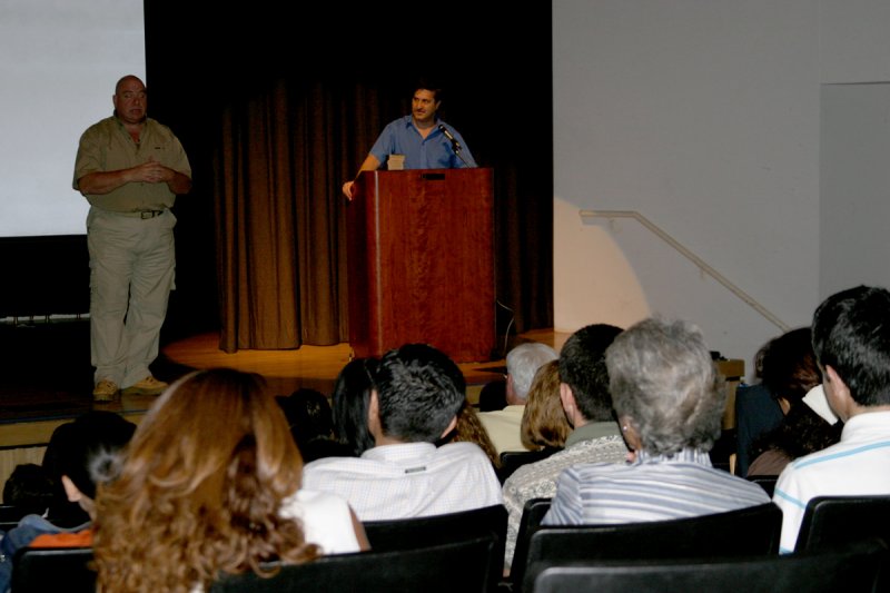 Motivational speaker Emilio Scotto, at the Morikami Museum