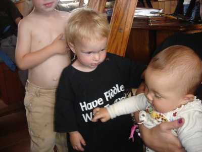 Tristan checks out Jade
