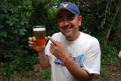 Aki likes beer
