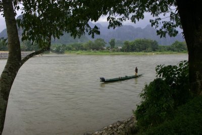 The Song river, Vang Vieng