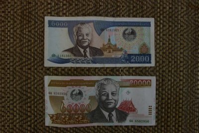 Confusing money! Lao kip