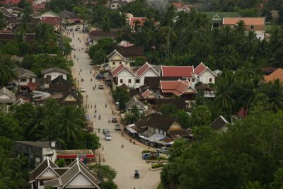 Luang Prabang seen from Phu Si hill