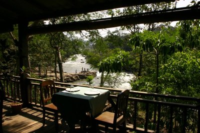 View from Tadlo Lodge's restaurant