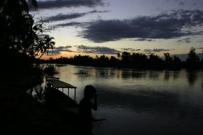 Sunset on Don Khon - 4000 islands