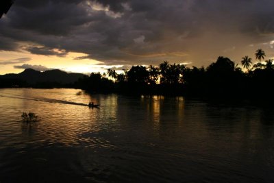 Sunset on Don Khon - 4000 islands