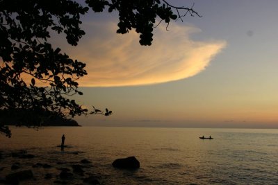 Weird cloud in the sunset, Koh Chang, Thailand