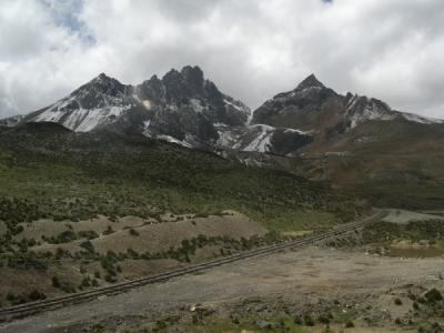 View on the road from Huancayo to Lima