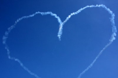 Chicago Air and Water Show 2008 - And still find time to draw hearts