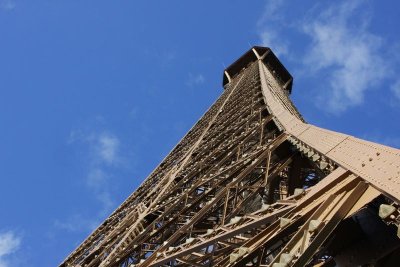 Eiffel bottoms up, Paris, France