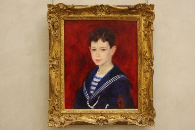 Pierre-Auguste Renoir: Fernand Halphen Enfant, 1880, Musee d'Orsay, Paris, France
