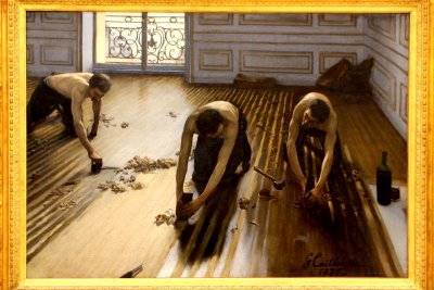 Gustave Caillebotte: Raboteurs de parquets, 1893, Musee d'Orsay, Paris, France
