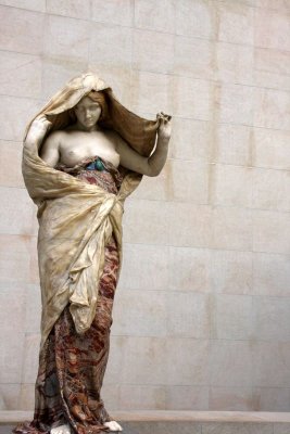 Marble drapery, Musee d'Orsay, Paris, France