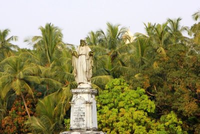 Statue dedicated to the Sacred Heart of Jesus, Old Goa