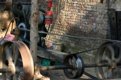 Sugarcane is crushed using this machine, Uttar Pradesh