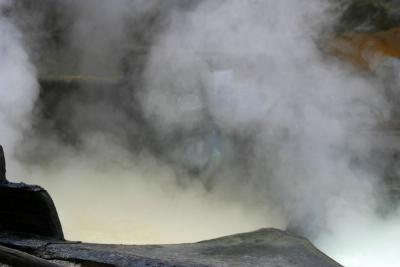 The crushed sugarcane is boiled, Uttar Pradesh