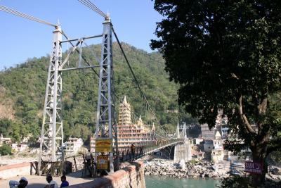 Spanning the Ganges, Lakshman Jhula, Rishikesh, Uttaranchal, India