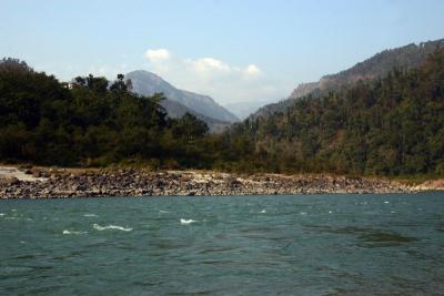 The Ganges valley, Rishikesh, Uttaranchal, India