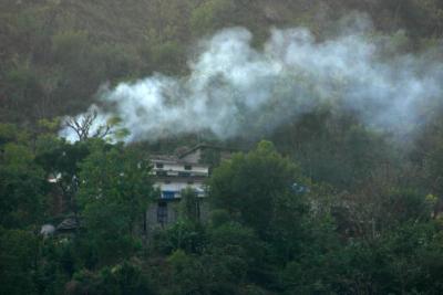 Fire in the mountain, Run! Run! Run!, Rishikesh, Uttaranchal, India