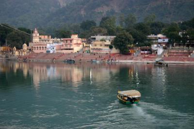 Boat across the Ganges, Rishikesh, Uttaranchal, India