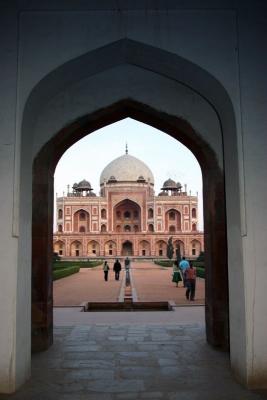 View through the West Gate, Humayun's tomb, Delhi