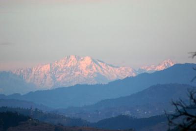 Glowing peaks, Himalayas, Chail, Himachal Pradesh