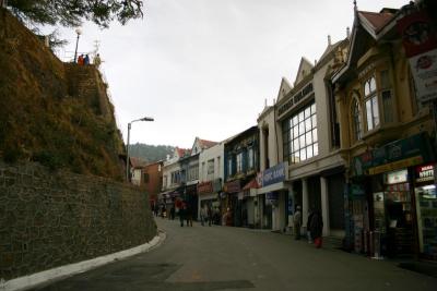 Crowds disappear on Mall Road, Shimla, Himachal Pradesh