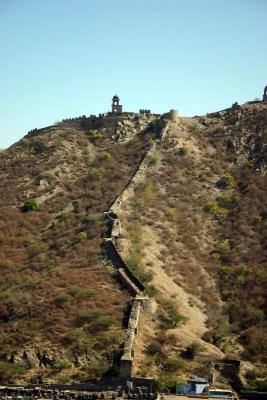 A segment of the 11 Km wall, Jaipur