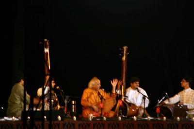 Padjit Jasraj and his group, The Sarod brothers concert, Purana Qila, Delhi