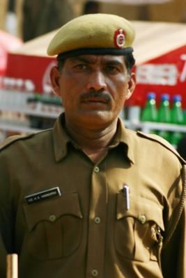 The policeman, Surajkund Mela, Delhi