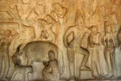 Milking Scene, Mahabalipuram