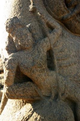 Durga on Vahana, Mahabalipuram