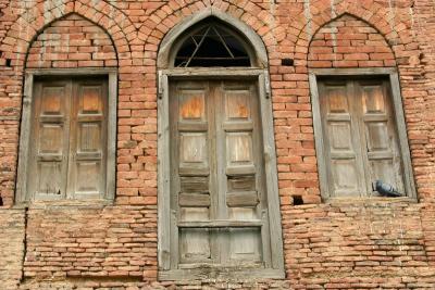 The bullet ridden walls and windows, Jallianwala Bagh Memorial, Punjab