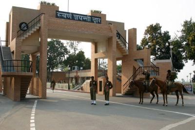 The main entrance to India, Wagah Border, Punjab