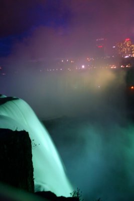 Blue light, Niagara Falls State Park