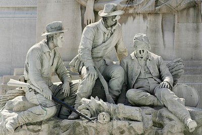 With The Dying Soldier below,Indianapolis