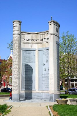 Campaigns and Nations monument - built 1998,Indianapolis