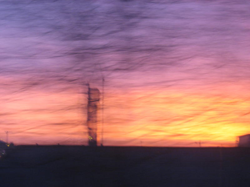 running with sunrise