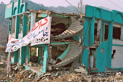 Destruction in Bagh