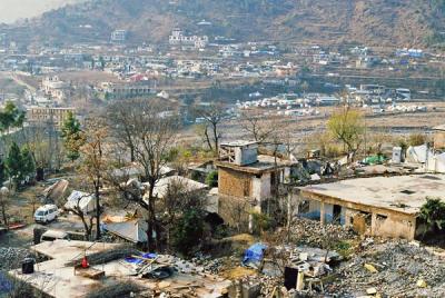 Earthquake damage in Bagh