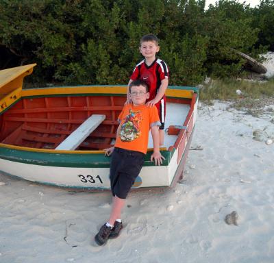 Jack & Ian at the Fisherman Huts