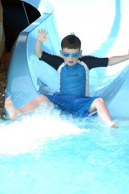 Jack on the water slide