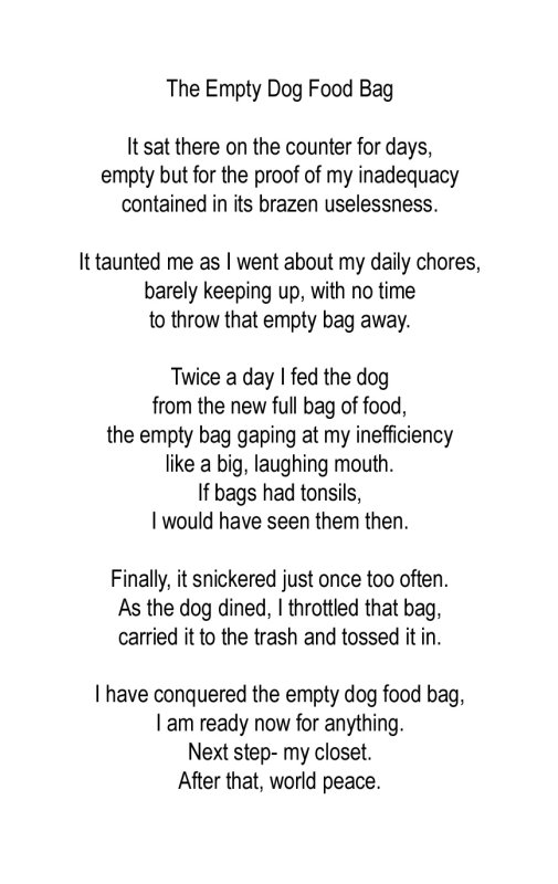 The Empty Dog Food Bag