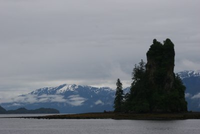 On the way to the Misty Fjords: Eddystone Rock