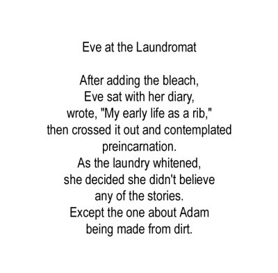 Eve at the Laundromat