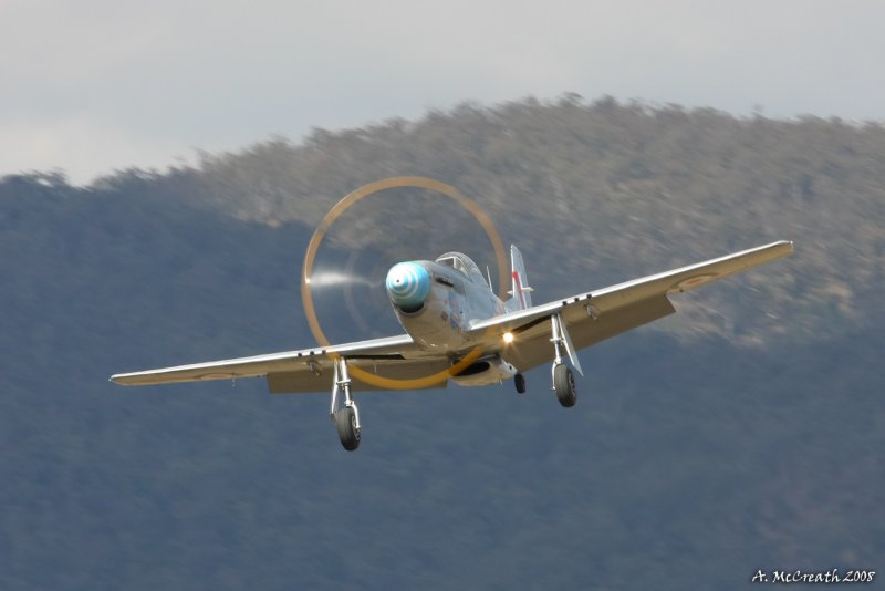 Watts Bridge 30 Aug 08 - CA-18 Mustang