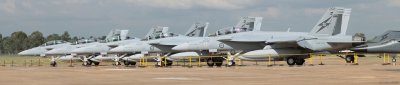 Pano - RAAF Super Hornet Arrival - 26 Mar 10