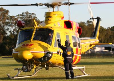 VH-RHS - Westpac Rescue Bell 412 - Medowie 10 Dec 05